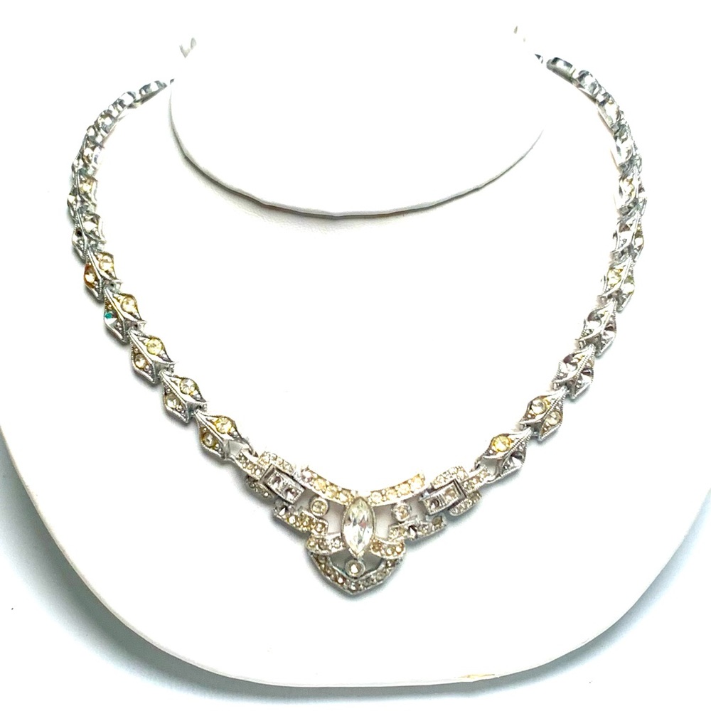 Vintage rhinestone necklace - princess style